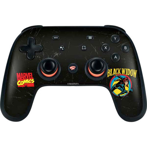 Marvel Classic Comics Black Widow Google Stadia Controller Skin